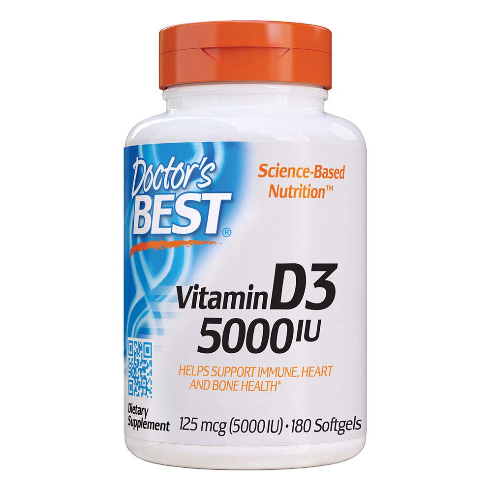 Buy Doctor's Best Vitamin D3 5000iu, 180's | 24Hr Service Online